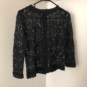 Black lace top